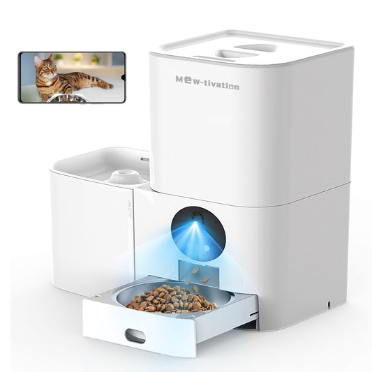 Mew-tivation 日本仕様 ペット用 自動給水給餌器 WiFiモデル