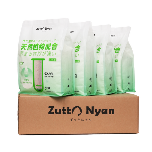 Zutto Nyan キャッサバ三種ブレンド猫砂 さくらの香り 4袋