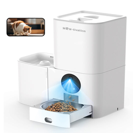 Mew-tivation 日本仕様 ペット用 自動給水給餌器 カメラ付きモデル