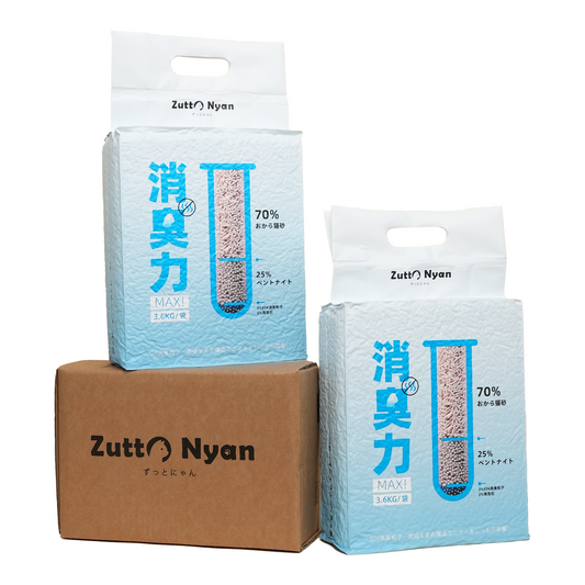 Zutto Nyan おから四種ブレンド猫砂（大粒タイプ） 2袋