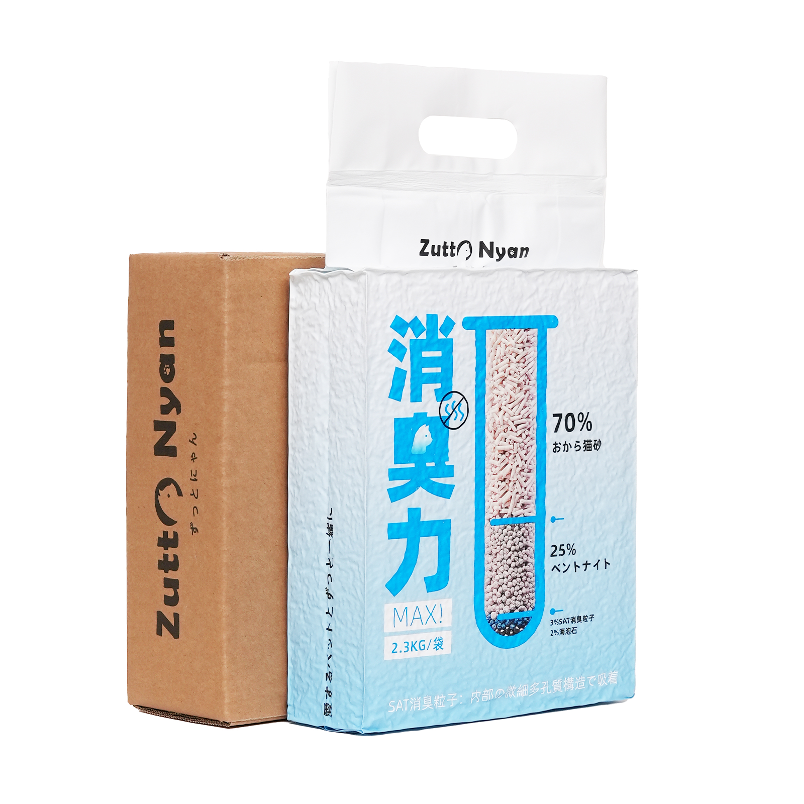 Zutto Nyan おから四種ブレンド猫砂 1袋