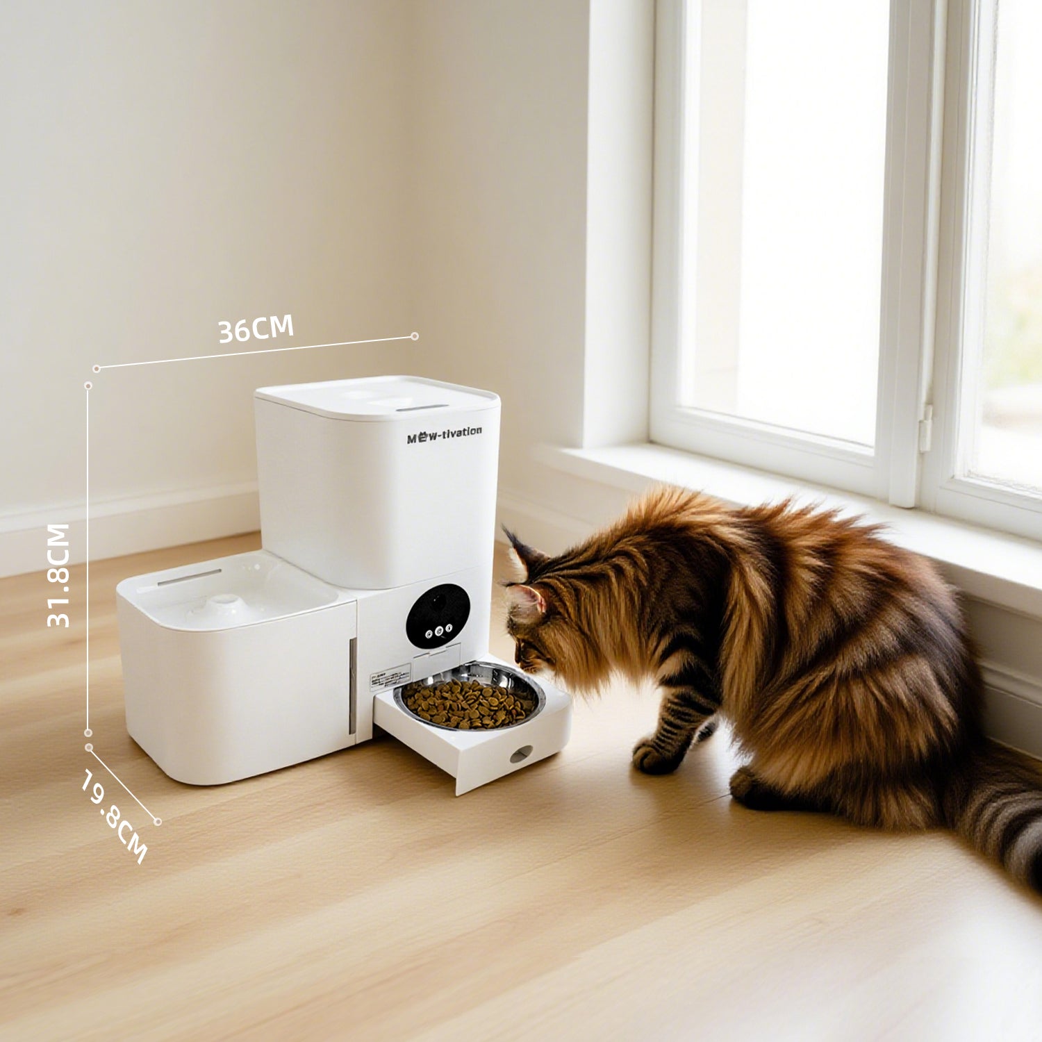 Mew-tivation 日本仕様 ペット用 自動給水給餌器 カメラ付きモデル